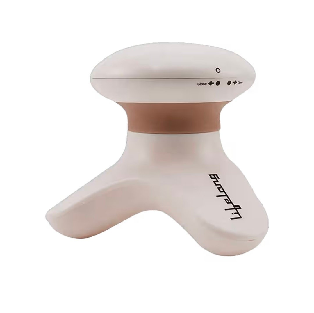 Lifelong Mini Head and Body Massager (Beige and Brown)
