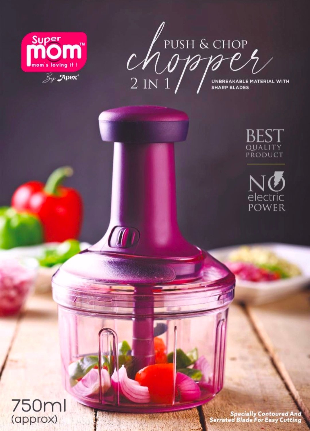 Super Mom Push & Chop Chopper